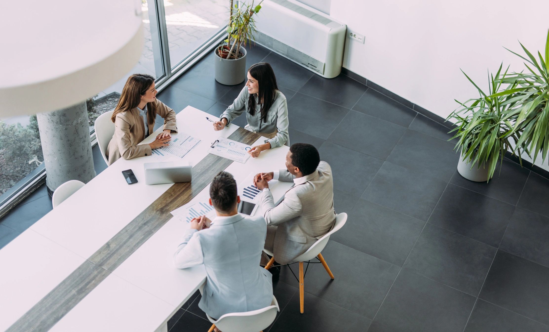 Business team meeting in an office